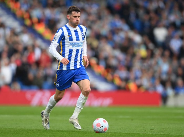BRIGHTON, ENGLAND - MAY 07: Pascal Gross of Brighton & Hove Albion in action during the Premier League match between Brighton & Hove Albion and Manchester United at American Express Community Stadium on May 07, 2022 in Brighton, England. (Photo by Mike Hewitt/Getty Images)