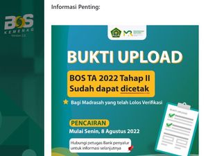 Dana BOS Kemenag Tahap II Cair Bulan Ini, Cek Tanggal dan Cara Pencairannya Dana BOS Kemenag Tahap II Cair Bulan Ini, Cek Tanggal dan Cara Pencairannya
