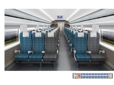 Punya 3 Kelas Penumpang, Begini Interior Kereta Cepat JKT-BDG