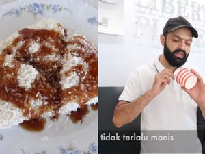 Bule Inggris Cicipi Kue Lupis, Berakhir Ketagihan! Bule Inggris Cicipi Kue Lupis, Berakhir Ketagihan!