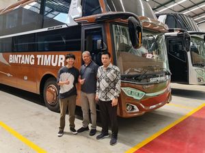 Bus AKAP Bintang Timur Buatan Adiputro Disuntik Teknologi ADAS dan Blackbox Bus AKAP Bintang Timur Buatan Adiputro Disuntik Teknologi ADAS dan Blackbox