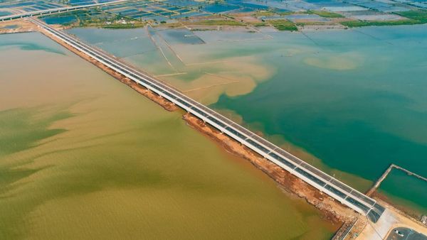 Jembatan Pelabuhan Patimban Rampung! Ini Wujudnya dari Udara