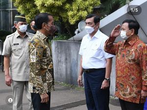 Momen Hormat Prabowo ke Jokowi di Acara Purnawirawan TNI