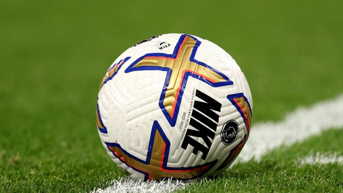LONDON, ENGLAND - AUGUST 05: A detailed view of Nike Official Premier League Match Ball for the 2022-23 Season during the Premier League match between Crystal Palace and Arsenal FC at Selhurst Park on August 05, 2022 in London, England. (Photo by Julian Finney/Getty Images)