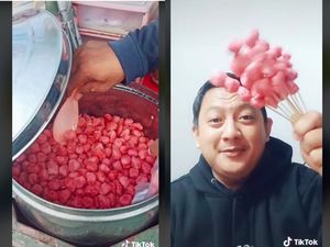 Unik! Ada Bakso Pink yang Dibuat Pakai Jus Buah Bit