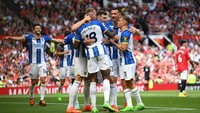 Manchester United takluk 1-2 dari Brighton di laga perdana Liga Inggris musim 2022/2023 pada Minggu (7/8) malam WIB (Getty Images)