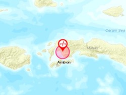 Gempa M 3,2 Guncang Kairatu Maluku, Berpusat di Darat