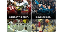 Gol salto Messi itu pun langsung dibanding-bandingkan dengan bicycle kick para pesepakbola top. (Foto: Twitter)