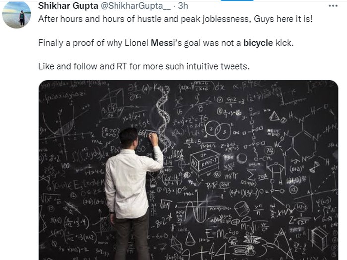 Ragam meme gol salto Lionel Messi ke gawang Clermont Foot di Liga Prancis.