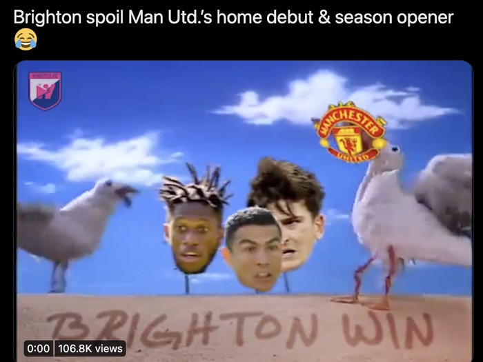 Meme MU vs Brighton
