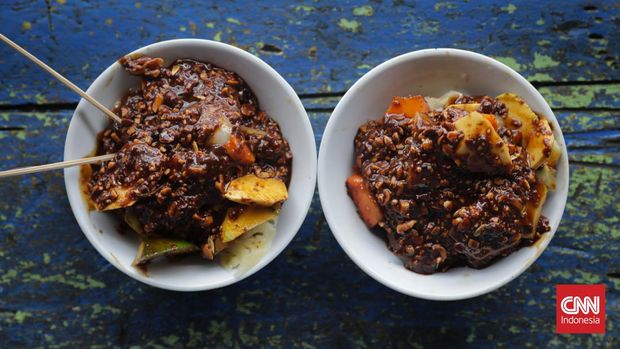 RUJAK NATSEPA KHAS AMBON Rujak Natsepa khas Ambon. CNN Indonesia/Safir Makki