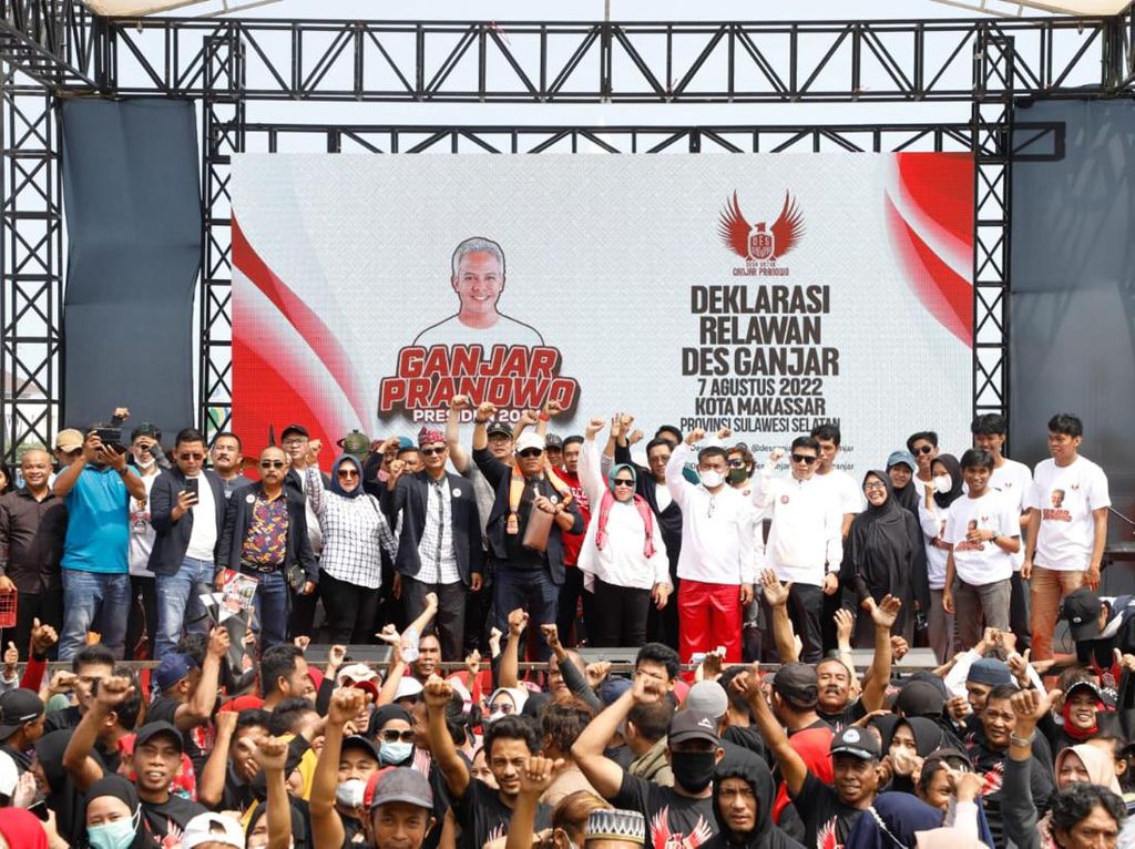 Relawan di Makassar Dukung Ganjar: Perlu Pemimpin Humoris, tapi Tegas