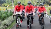 Sandiaga Gowes Bareng Bima Arya di Bogor