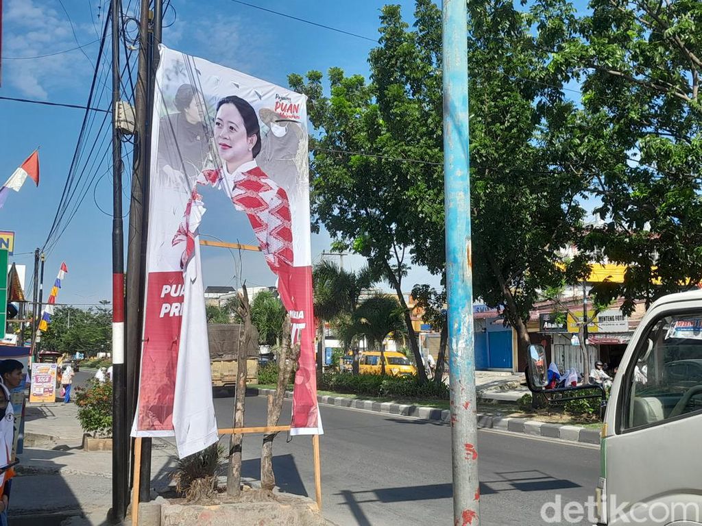 Baliho Puan Maharani di Medan Dirusak OTK, PDIP Akan Lapor Polisi