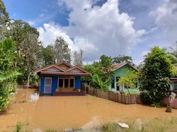 Banjir Lumpuhkan Aktivitas Warga Katingan Kalteng