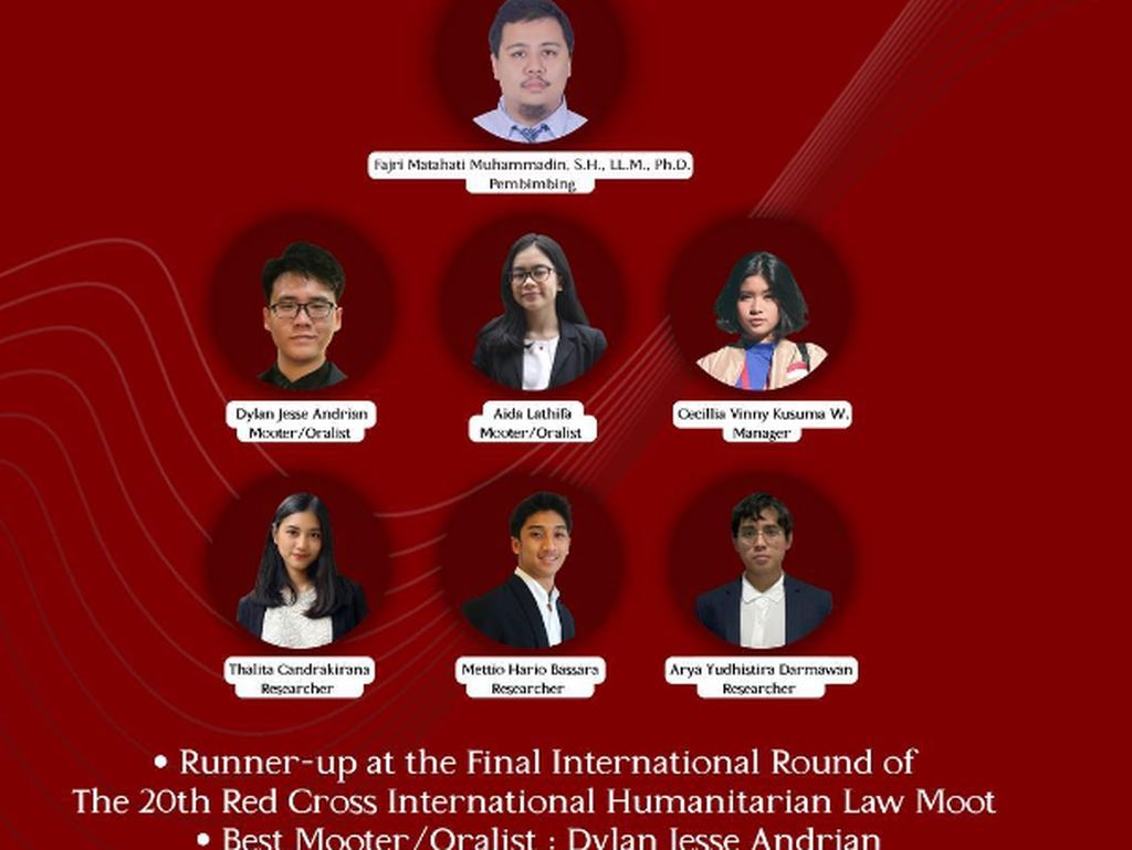 Harumkan Nama Indonesia, Mahasiswa UGM Juara Simulasi Sidang Internasional Harumkan Nama Indonesia, Mahasiswa UGM Juara Simulasi Sidang Internasional