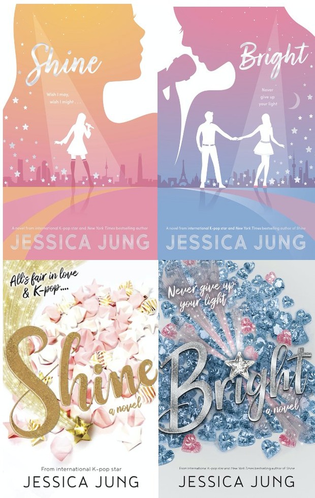 Potret sampul buku Shine dan Bright oleh Jessica Jung/ Foto: twitter.com/simonteen Potret sampul buku Shine dan Bright oleh Jessica Jung
