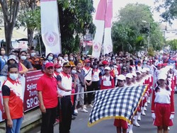 Dua Tahun Absen, 76 Regu Ikuti Lomba Gerak Jalan SD di Buleleng