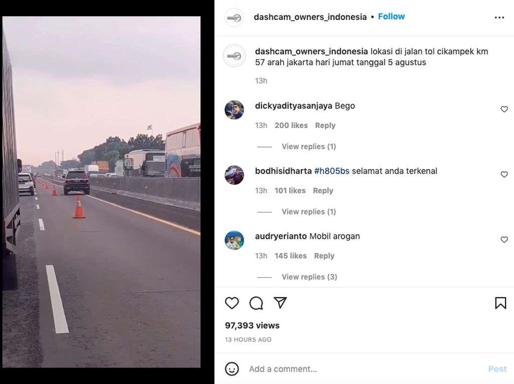 Viral Fortuner Terobos Contraflow, Bisa Sebabkan Adu Kambing Viral Fortuner Terobos Contraflow, Bisa Sebabkan Adu Kambing