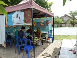 Kantor Lurah di Makassar Numpang di Kontainer, Bangun Tenda untuk Staf-Warga Kantor Lurah di Makassar Numpang di Kontainer, Bangun Tenda untuk Staf-Warga