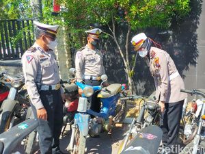 325 Motor Berknalpot Brong di Nganjuk Dirazia Karena Bikin Bising