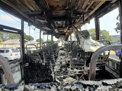 Detik-detik Mencekam Saat Bus AKAP di Tol Jagorawi Bogor Terbakar