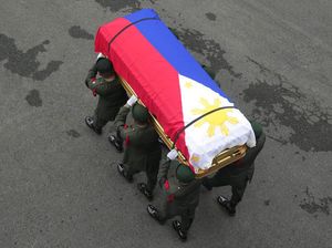 Prosesi Militer Iringi Pemakaman Presiden Filipina ke-12 Fidel Ramos