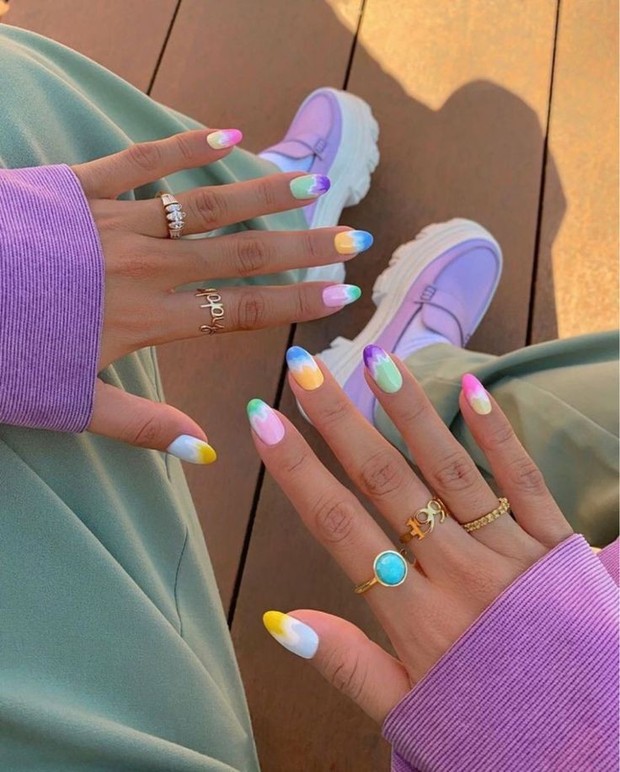 Nail art cewek kue/Foto: Pinterest.com/Nailart Nail art cewek kue