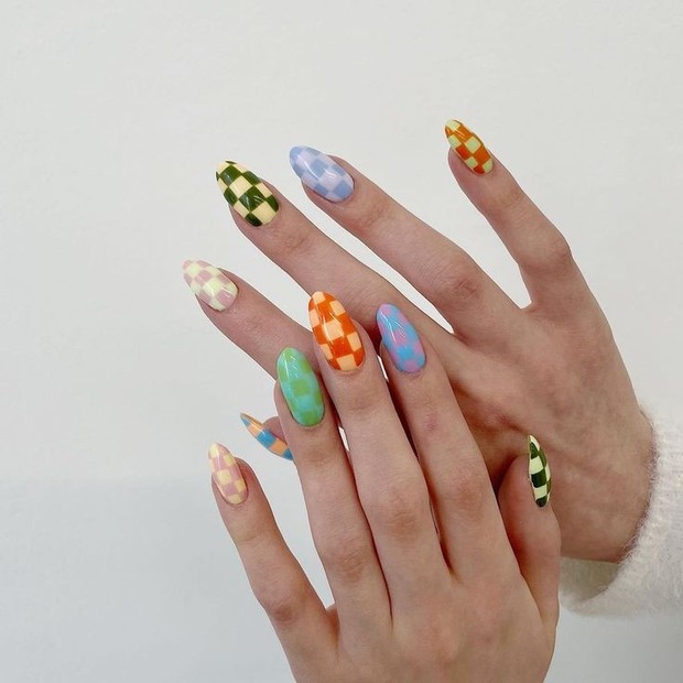 Nail art cewek kue/Foto: Pinterest.com/Nailart Nail art cewek kue
