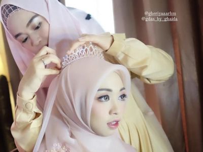 Foto: Gaya Gheriya Rahima, Anak Bungsu Aa Gym Menikah dengan Hafiz Quran