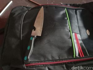Penampakan Pisau yang Dipakai Paman Tusuk Mati Bocah SD