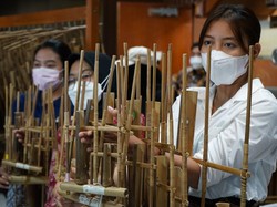 Tim Angklung Indonesia Sukses Pukau Publik Negeri Paman Sam