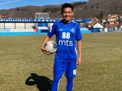 Sementara itu, FK Radnik Surdulica menjadi klub Eropa pertama Witan. Ia pindah ke Serbia pada 2019, setelah sempat bermain di PSIM Yogyakarta. (Foto: Instagram @witansulaiman_)