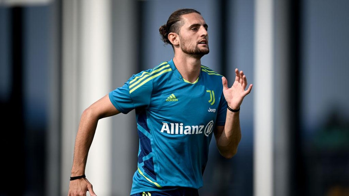 Rabiot saat menjalani latihan Juventus pada Juli lalu. Foto: Juventus FC via Getty Images/Daniele Badolato - Juventus FC