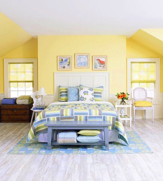 kamar Aries yang penuh warna (Foto: id.pinterest.com/Better Homes and Gardens)