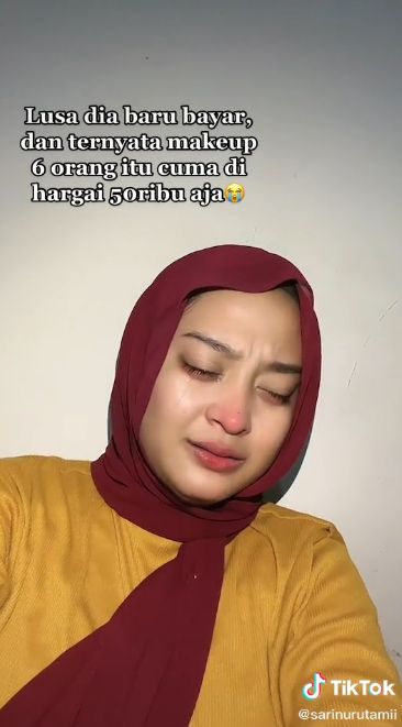 MUA  viral membagikan pengalaman di TikTok, pernah merias 6 orang klien dan dibayar Rp 50 ribu.
