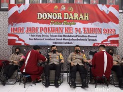 Polres Bojonegoro Kumpulkan 138 Kantong Darah Peringati Hari Polwan
