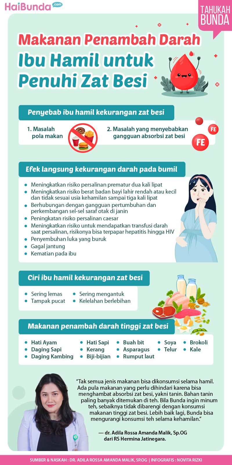 Daftar makanan penambah darah untuk ibu hamil