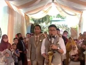 Viral Pengantin Resepsi Nikah Bukan Pakai Lagu Romantis, Tapi OST Doraemon