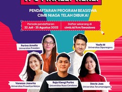 Beasiswa Kuliah CIMB Niaga untuk Mahasiswa Semester 5, Daftar Yuk!