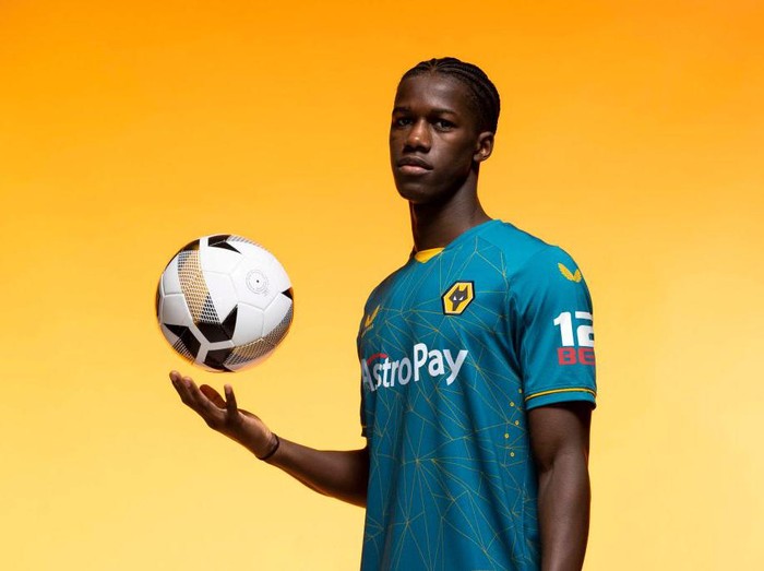 WOLVERHAMPTON, ENGLAND - JULY 08: Chiquinho of Wolverhampton Wanderers poses for a portrait in the Wolverhampton Wanderers Season 2022/23 Away Kit at The Sir Jack Hayward Training Ground on July 08, 2022 in Wolverhampton, England. (Photo by Jack Thomas - WWFC/Wolves via Getty Images)