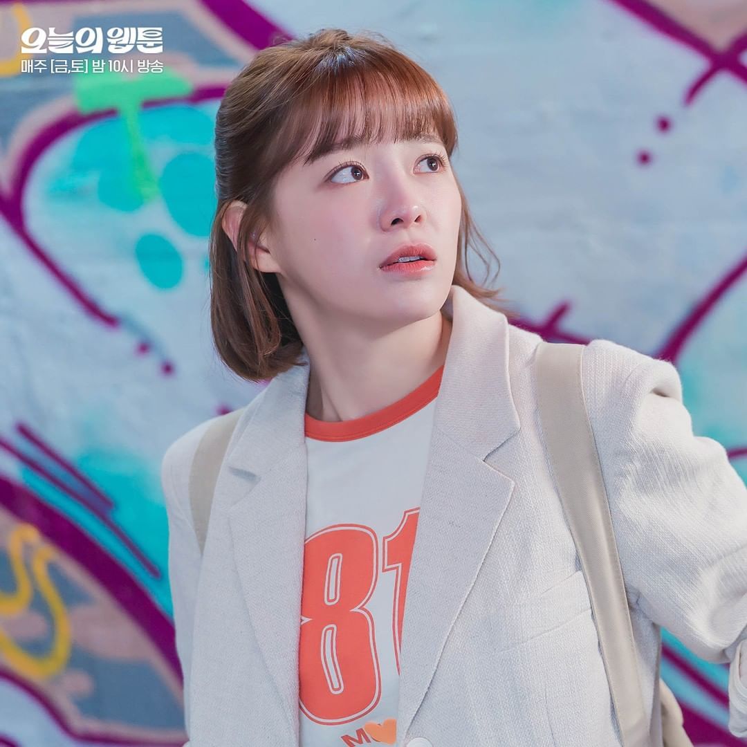 Kim Sejeong dalam drama Today's Webtoon Kim Sejeong dalam drama Today's Webtoon
