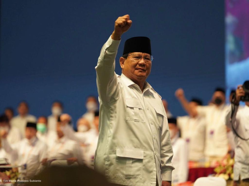 Survei Poltracking soal Kepuasan Menteri: Prabowo Teratas