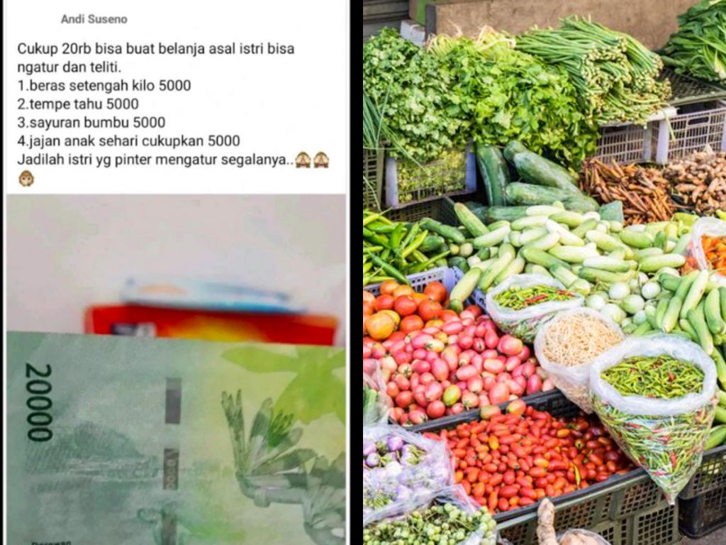 Sebut Uang Rp 20.000 Cukup untuk Belanja Masakan, Pria Ini Dimarahi Emak-emak Sebut Uang Rp 20.000 Cukup untuk Belanja Masakan, Pria Ini Dimarahi Emak-emak