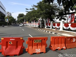 Persiapan Upacara HUT ke-77 RI, Jalan Sekitar Istana Ditutup Malam Ini