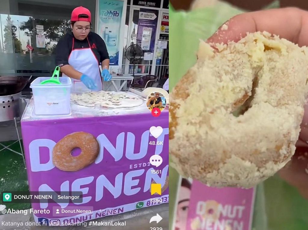 Pakai Nama Donut Nenen, Gerai Donat Ini Laris Diantre Pembeli