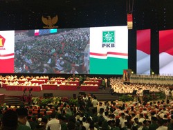 Nyanyian Kader Sambut Prabowo dan Cak Imin Jelang Deklarasi di Sentul