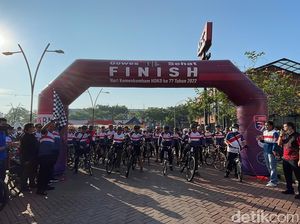 Pesan Kuat Kemenkumham di Balik Gowes Sehat HUT Ke-77