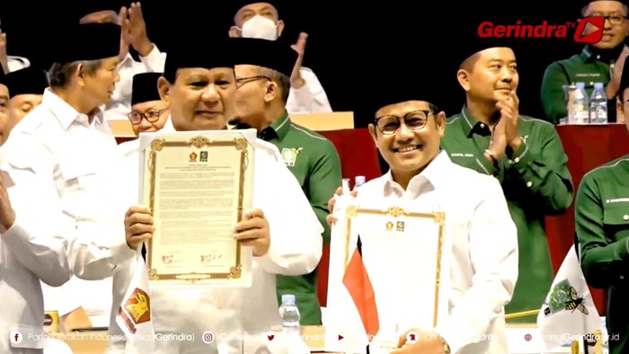 Momen Gerindra-PKB Resmikan Koalisi untuk Pilpres 2024!