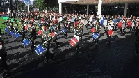 Suasana Gladi Kotor Upacara HUT RI ke-77 di Istana Merdeka
